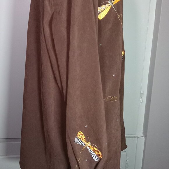 The Quacker Factory Dragonfly Long Sleeve Brown - Picture 3 of 9